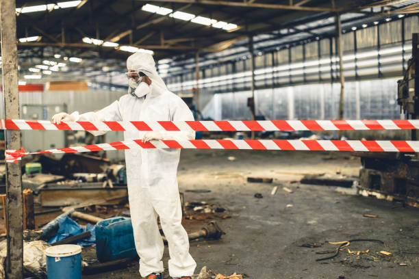 Professional Biohazard technician working in Lafayette, CO